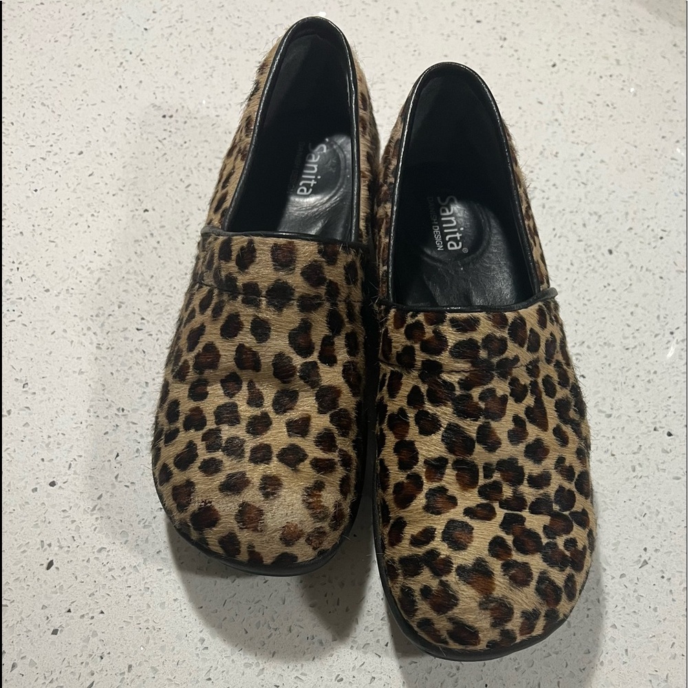 Sanita Clogs Giraffe Print SIZE 39